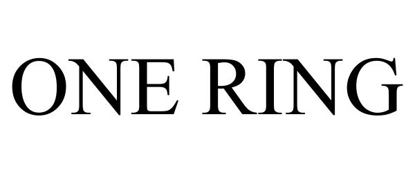 Trademark Logo ONE RING