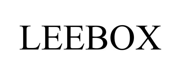 Trademark Logo LEEBOX