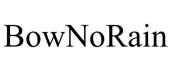 Trademark Logo BOWNORAIN