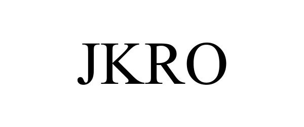 Trademark Logo JKRO