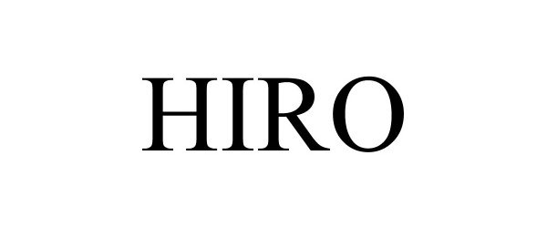 Trademark Logo HIRO