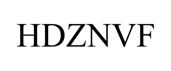 Trademark Logo HDZNVF