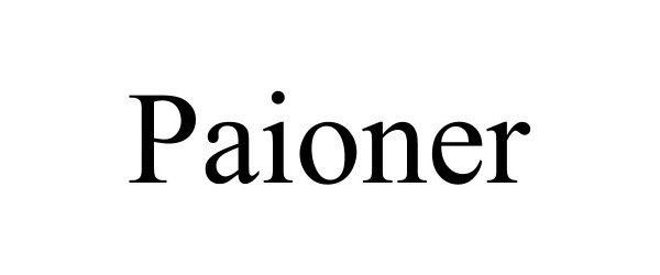 Trademark Logo PAIONER