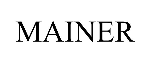 Trademark Logo MAINER