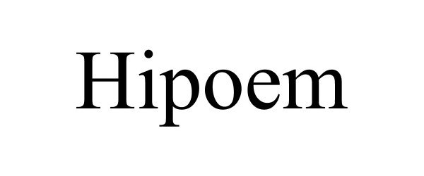 Trademark Logo HIPOEM