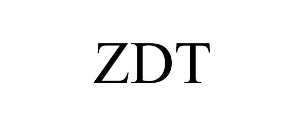 Trademark Logo ZDT