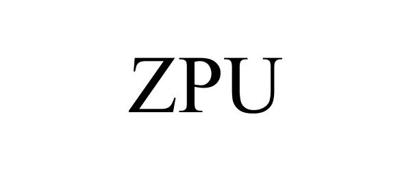 Trademark Logo ZPU