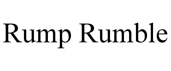 Trademark Logo RUMP RUMBLE