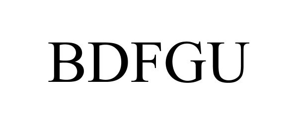 Trademark Logo BDFGU