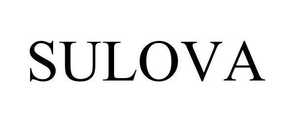 Trademark Logo SULOVA