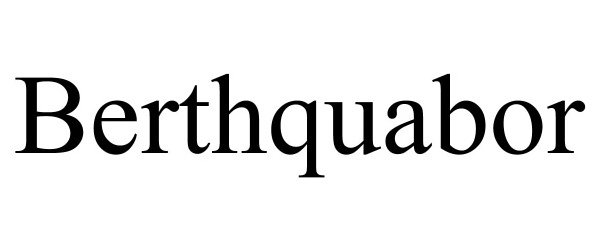 Trademark Logo BERTHQUABOR