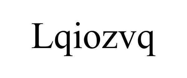 Trademark Logo LQIOZVQ