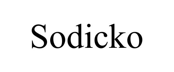 Trademark Logo SODICKO