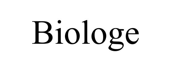 Trademark Logo BIOLOGE