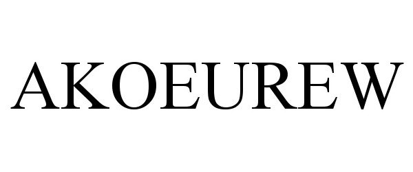Trademark Logo AKOEUREW