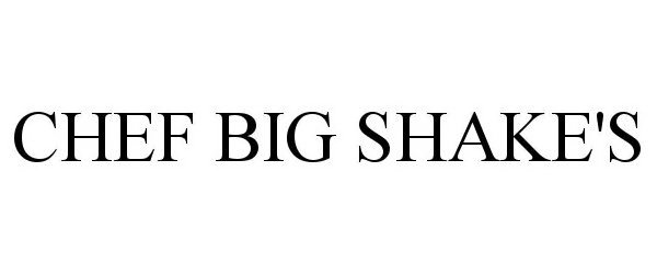  CHEF BIG SHAKE