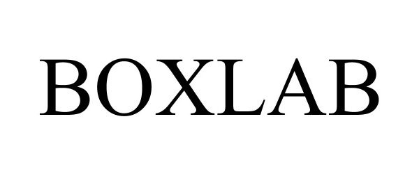 Trademark Logo BOXLAB