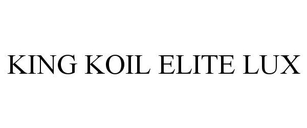  KING KOIL ELITE LUX