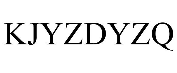 Trademark Logo KJYZDYZQ