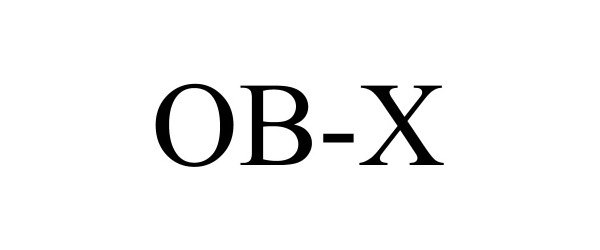 Trademark Logo OB-X