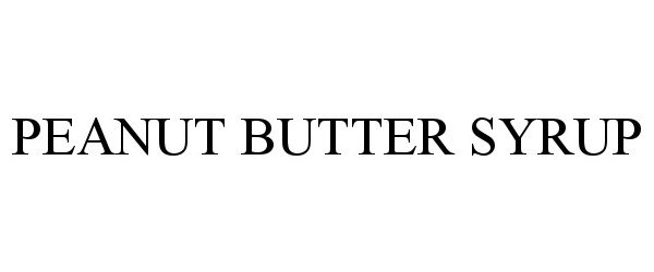 Trademark Logo PEANUT BUTTER SYRUP