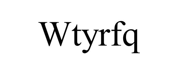 Trademark Logo WTYRFQ
