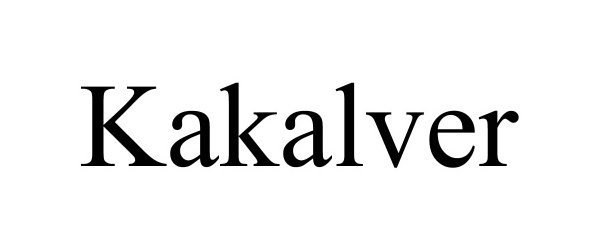 Trademark Logo KAKALVER