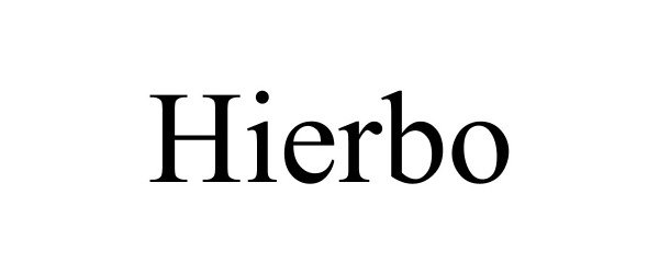 Trademark Logo HIERBO
