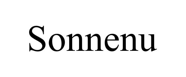 Trademark Logo SONNENU