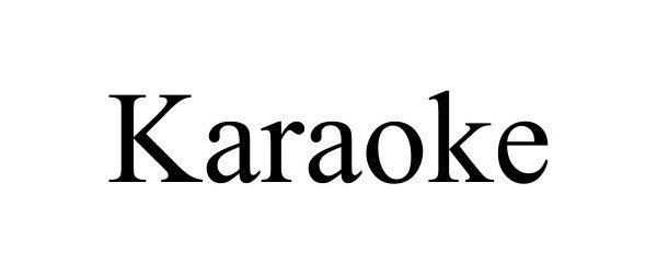 Trademark Logo KARAOKE