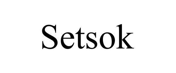 Trademark Logo SETSOK