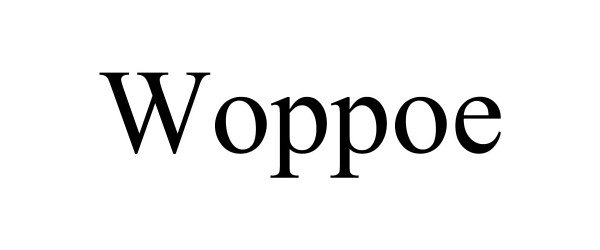 Trademark Logo WOPPOE