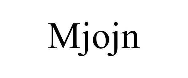 Trademark Logo MJOJN