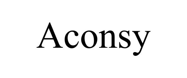 Trademark Logo ACONSY