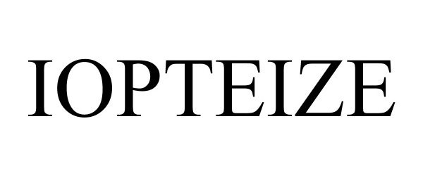 Trademark Logo IOPTEIZE