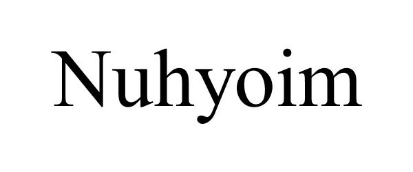 Trademark Logo NUHYOIM