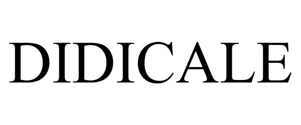 Trademark Logo DIDICALE