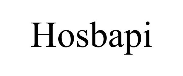 Trademark Logo HOSBAPI