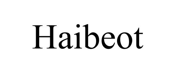 Trademark Logo HAIBEOT