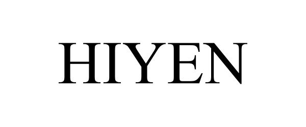 Trademark Logo HIYEN