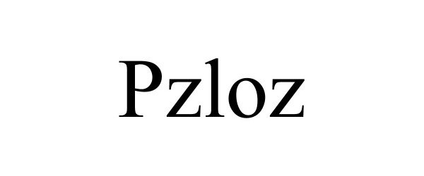 Trademark Logo PZLOZ