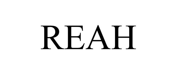 Trademark Logo REAH