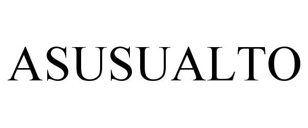 Trademark Logo ASUSUALTO