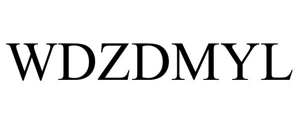 Trademark Logo WDZDMYL