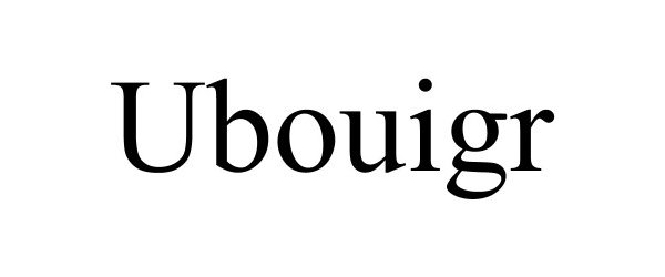 Trademark Logo UBOUIGR