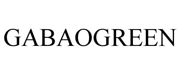 Trademark Logo GABAOGREEN