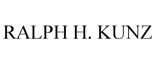 Trademark Logo RALPH H. KUNZ