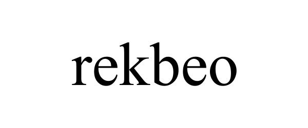 Trademark Logo REKBEO