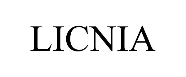 Trademark Logo LICNIA
