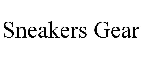 Trademark Logo SNEAKERS GEAR